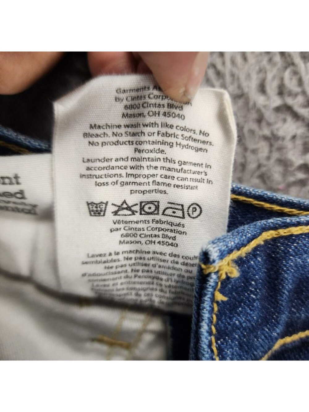 Carhartt Jeans Mens 30x32 Blue Cotton Denim Bootcut Fire Resistant *Read* - Picture 16 of 16